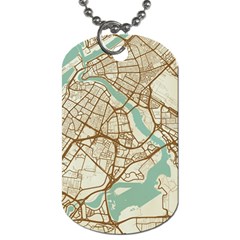 Mapart Dubai Map Dog Tag (one Side) by Proyonanggan