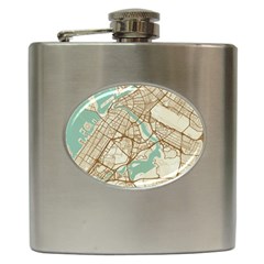 Mapart Dubai Map Hip Flask (6 Oz) by Proyonanggan