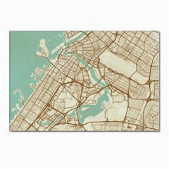 Mapart Dubai Map Postcards 5  X 7  (pkg Of 10) by Proyonanggan