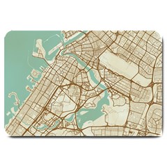 Mapart Dubai Map Large Doormat by Proyonanggan