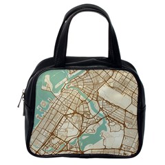 Mapart Dubai Map Classic Handbag (one Side) by Proyonanggan