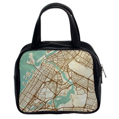 Mapart Dubai Map Classic Handbag (two Sides) by Proyonanggan