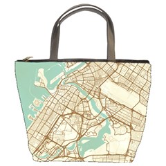 Mapart Dubai Map Bucket Bag by Proyonanggan