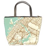 Mapart Dubai Map Bucket Bag Back