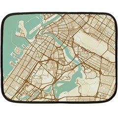 Mapart Dubai Map Two Sides Fleece Blanket (mini) by Proyonanggan