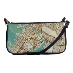 Mapart Dubai Map Shoulder Clutch Bag by Proyonanggan