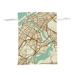 Mapart Dubai Map Lightweight Drawstring Pouch (M) Front