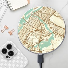 Mapart Dubai Map Wireless Fast Charger(white) by Proyonanggan