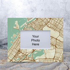 Mapart Dubai Map White Tabletop Photo Frame 4 x6  by Proyonanggan