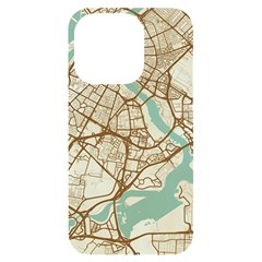 Mapart Dubai Map Iphone 14 Pro Black Uv Print Case by Proyonanggan