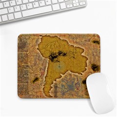 Vintage Map Of The World Continent Small Mousepad by Proyonanggan