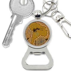 Vintage Map Of The World Continent Bottle Opener Key Chain by Proyonanggan