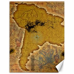 Vintage Map Of The World Continent Canvas 12  X 16  by Proyonanggan