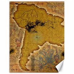 Vintage Map Of The World Continent Canvas 18  X 24  by Proyonanggan