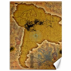 Vintage Map Of The World Continent Canvas 36  X 48  by Proyonanggan