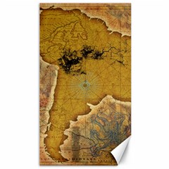 Vintage Map Of The World Continent Canvas 40  X 72  by Proyonanggan