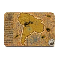 Vintage Map Of The World Continent Plate Mats by Proyonanggan