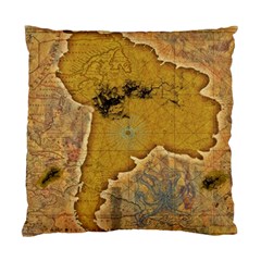 Vintage Map Of The World Continent Standard Cushion Case (two Sides) by Proyonanggan