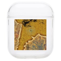 Vintage Map Of The World Continent Soft Tpu Airpods 1/2 Case by Proyonanggan