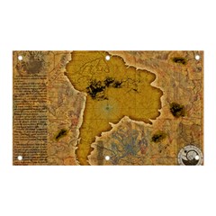 Vintage Map Of The World Continent Banner And Sign 5  X 3  by Proyonanggan