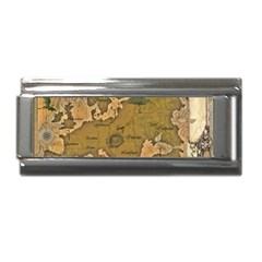 Map Geography Travel Global Superlink Italian Charm (9mm) by Proyonanggan