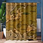 Map Geography Travel Global Shower Curtain 60  x 72  (Medium)  60 x72  Curtain