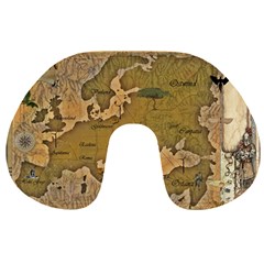 Map Geography Travel Global Travel Neck Pillow by Proyonanggan