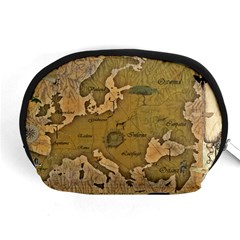 Map Geography Travel Global Accessory Pouch (medium) by Proyonanggan