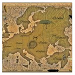 Map Geography Travel Global Square Satin Scarf (36  x 36 ) Front