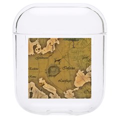 Map Geography Travel Global Hard Pc Airpods 1/2 Case by Proyonanggan