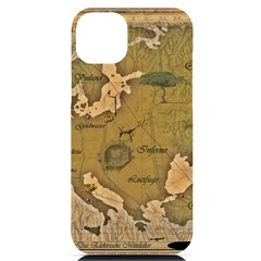 Map Geography Travel Global Iphone 14 Plus Black Uv Print Case by Proyonanggan