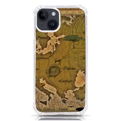 Map Geography Travel Global Iphone 14 Tpu Uv Print Case by Proyonanggan