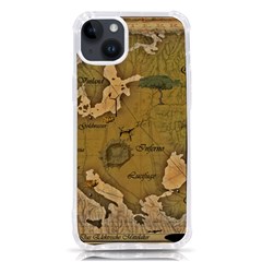 Map Geography Travel Global Iphone 14 Plus Tpu Uv Print Case by Proyonanggan