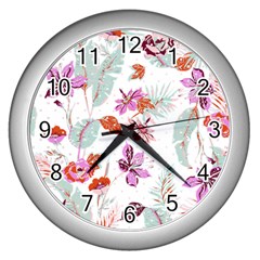 Flawer Wall Clock (silver) by saad11