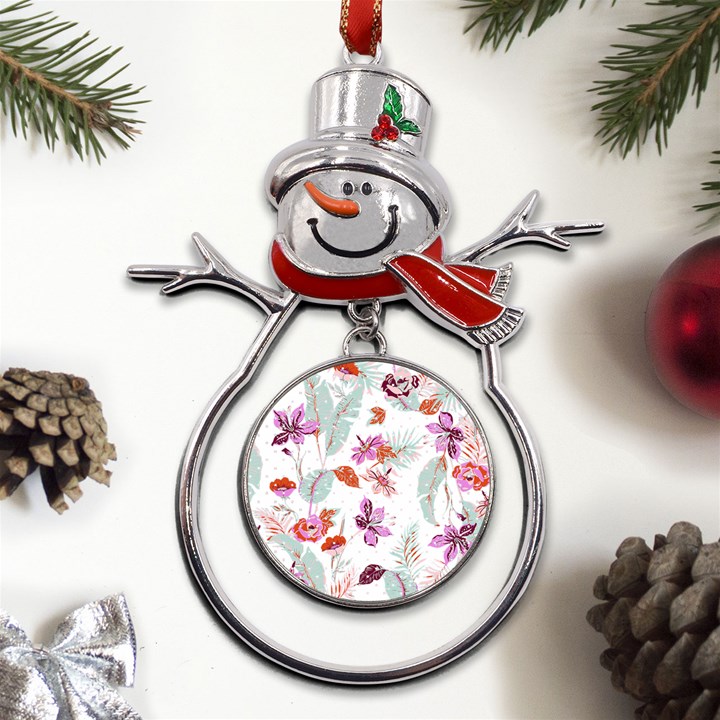 flawer Metal Snowman Ornament