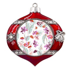 Flawer Metal Snowflake And Bell Red Ornament by saad11