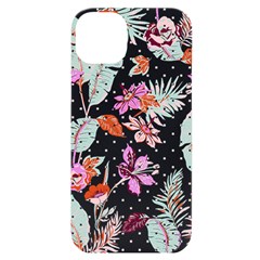 Flawer Iphone 14 Plus Black Uv Print Case by saad11