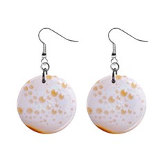 Beer Foam Texture Macro Liquid Bubble Mini Button Earrings by Cemarart