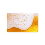 Beer Foam Texture Macro Liquid Bubble Magnet (Name Card) Front