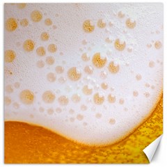 Beer Foam Texture Macro Liquid Bubble Canvas 16  X 16  by Cemarart