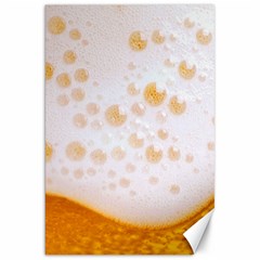 Beer Foam Texture Macro Liquid Bubble Canvas 20  X 30  by Cemarart