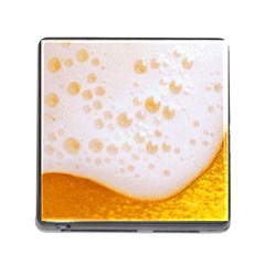 Beer Foam Texture Macro Liquid Bubble Memory Card Reader (square 5 Slot) by Cemarart