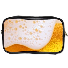 Beer Foam Texture Macro Liquid Bubble Toiletries Bag (two Sides) by Cemarart