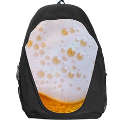 Beer Foam Texture Macro Liquid Bubble Backpack Bag by Cemarart