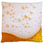 Beer Foam Texture Macro Liquid Bubble Standard Premium Plush Fleece Cushion Case (Two Sides) Front