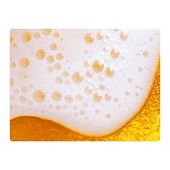 Beer Foam Texture Macro Liquid Bubble Two Sides Premium Plush Fleece Blanket (mini) by Cemarart