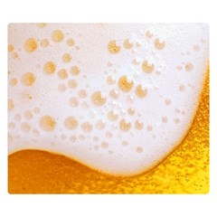 Beer Foam Texture Macro Liquid Bubble Two Sides Premium Plush Fleece Blanket (small) by Cemarart