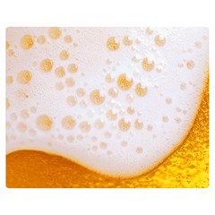 Beer Foam Texture Macro Liquid Bubble Two Sides Premium Plush Fleece Blanket (medium) by Cemarart