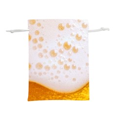 Beer Foam Texture Macro Liquid Bubble Lightweight Drawstring Pouch (l) by Cemarart