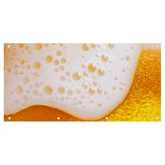 Beer Foam Texture Macro Liquid Bubble Banner And Sign 8  X 4  by Cemarart